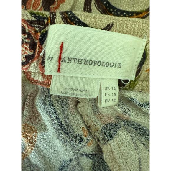 Anthropologie Smocked Balloon-Leg Pants Size 10 - Picture 5 of 10